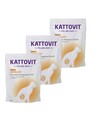 2 x 400 g + 400 g Gratis KATTOVIT Feline Diet Urinary Chicken