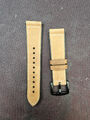 YOOSIDE für Samsung Galaxy Watch3 45mm Leder Armband, 22mm Echtleder+Silikon