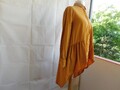 "ZARA"Damen Long HemdkragenBluse gr.36/38.Curry.Langarm