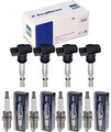 4x BERU Zündspule + Zündkerze für Seat Leon ST 5F8 1.8 TSi Skoda Octavia III