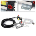 200W 45L/min Dieselpumpe Heizölpumpe Selbstansaugend Zapfpistole Ölpumpe PVC 12V