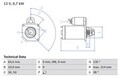 BOSCH 0 986 017 030 Starter für FIAT,LANCIA