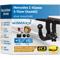 ANHÄNGERKUPPLUNG abnehmbar für Mercedes C-Klasse 14-18 +13pol E-Satz ABE