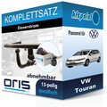 ORIS Anhängekupplung abnehmbar und TRAIL-TEC E-Satz 13polig für VW Touran 05.15-