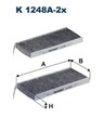 Filtron K 1248A-2x Filter, Innenraumluft für MERCEDES-BENZ  passend für NISSAN H