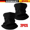 2PCS Multifunktionstuch Schlauchschal Sturmhaube Halstuch Warm Nackenwärmer