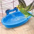 Mygeromon Vogel Dusche - Papagei Käfig Zubehör Badewanne Vogelbad Futternapf Für
