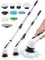 9 in 1 Turbo Scrub Elektrische Akku-Reinigungsbürste 360°Spin Reinigung Scrubber