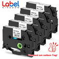 5x Schriftband TZe-231 12mm für Brother P-Touch PT-H100LB E100 H105 1000 1010