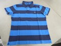 Gant Herren Pique Poloshirt mit Blockstreifen  Gr. XL blau