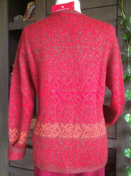 APU KUNTUR ❤️ S STRICK-JACKE Chimu Rot **NEU*LP 199 € REIN BABY-ALPAKA Peru FAIR