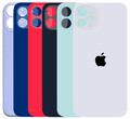 iPhone 12 Backcover Glas mit Logo Akkudeckel Big Hole Logo Klebefolie T7000