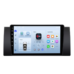 2+64GB Android Radio 9'' Navi Carplay DAB+ Bluetooth Für BMW 5er E39 X5 E53