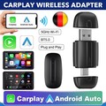 2in1 Wired to Wireless Carplay Adapter Android Auto Connect Box Apple USB Dongle