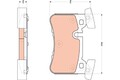 TRW Bremsbelagsatz Scheibenbremse GDB1856 für MERCEDES KLASSE CLS W212 X218 C218