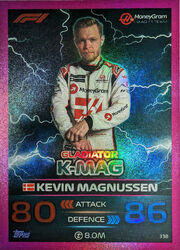 Topps F1 Turbo Attax 2023 - Gladiator: Kevin Magnussen [Pink Parallel]