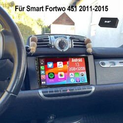Für Smart Fortwo 451 2011-2015 DAB+ Apple CarPlay Android 13 Autoradio 2+32G GPS