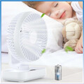 Mini Tisch Lüfter Leise Ventilator Tischventilator mit Akku Leise USB Fan 4Gänge
