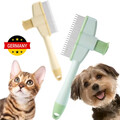 2er-Set Tierhaarbürste kurz lang Haar Katzen Bürste Hunde Selbst Reinigung Kamm!