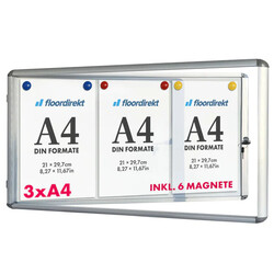 Schaukasten | inkl. Magnete | viele Größen | Infokasten Vitrine Innenschaukasten