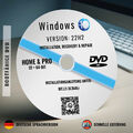 Windows 10 Home+Pro 32/64 Bit DVD für Installation, Upgrade & Reparatur