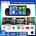 Carplay Für Fiat Panda 2013-2020 32GB Android 13 Autoradio GPS Navi WIFI BT SWC