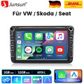 8'' Android 13 Carplay Autoradio Für GOLF 5 PASSAT Jetta GPS Navi WiFi DAB 2+32G