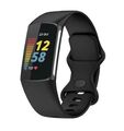 Armband Uhrenarmband für Fitbit Charge 5, Silikon Sport Watch Band Strap Tracker