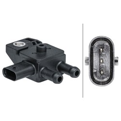 Hella Abgasdrucksensor für BMW 1er 2er 3er 4er 5er 6er 7er X3 X5 X6 mit SCR