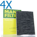4x Mann-Filter Innenraumfilter Pollenfilter Filter Innenraumluft CU 4727