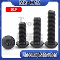 Linsenkopfschrauben M2 M2,5 M3 M4 M5 M6 M8 M10 M12 ISK 10.9 Stahl DIN ISO 7380-1