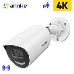 ANNKE 8MP 4K POE AI Überwachungskamera Zwei-Wege-Audio Akustischer Alarm H.265+