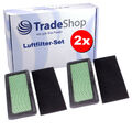 2x Ersatz Filter-Set: Luftfilter + Vorfilter für Honda HF2417 HF2214 HF2216