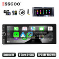6.86" Android 14 Apple Carplay Autoradio IPS GPS RDS Wifi 4+64G USB C 1 DIN Cam