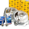 2x HELLA Hauptscheinwerfer H4/T4W für VW GOLF 2 + Glühlampen