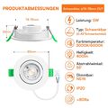68mm LED Einbaustrahler Decken Spots Lampen 5W 6W Einbau Leuchte Ultra Flach CE