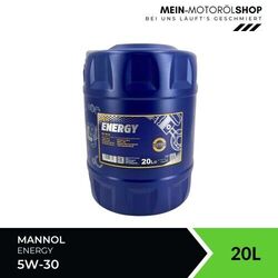 Mannol 7511 Energy 5W-30 VW Renault Mercedes MB Ford BMW LL 20 Liter