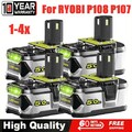 4X 5,0Ah Original Akku für RYOBI 18V One Plus Lithium RB18L50 P108 P109 Batterie