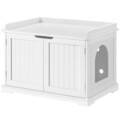 Katzenklo Schrank Katzentoilette Katzenschrank Katzenhaus Katzenhöhle XXL Weiß