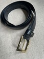 AIGNER  LEDER GÜRTEL SCHWARZ  M 95/38