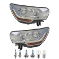 Scheinwerfer Set inkl. OSRAM Lampen H7 H1 mit LWR Motor für Citroën C4 II B7