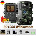 Wildkamera 58MP 2700P Video Jagdkamera Bewegungsmelder Nachtsicht mit SD-Karte