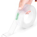 EZlifego Doppelseitiges Klebeband Extra Stark, Transparent Nano Tape, Abnehmbar