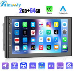7 Zoll Android 13 2 Din Autoradio Carplay GPS NAVI USB WiFi Bluetooth FM 2+64GB