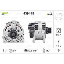 VALEO Generator Lichtmaschine 90A 14V für Skoda Octavia I Golf IV Polo
