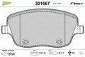 VALEO Bremsbelagsatz, Scheibenbremse 301667 für SEAT SKODA VW