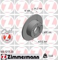 2x 100.1217.20 ZIMMERMANN Bremsscheibe für ,AUDI,AUDI (FAW),SKODA,VW,VW (SVW)