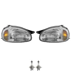 Scheinwerfer Set für Opel Corsa B Bj. 09/93-11/00 H4 Frontscheinwerfer