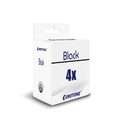 4x Eurotone ECO Patrone SCHWARZ kompatibel für Brother LC-1240BK LC1240BK
