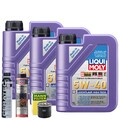 Motoröl 5W40 LIQUI MOLY High Tech 3L +MANN Ölfilter +Ölschlammspülung +Cera Tec